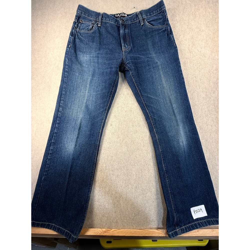 ECKO Unltd Rock Regular Boot Fit Jeans Mens 36x32 Dark Wash Blue Denim 5300